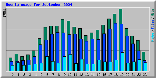 Hourly usage for September 2024