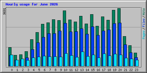 Hourly usage for June 2026